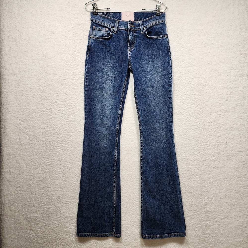 REVICE Denim Womens Size 25 Flare Jeans Stretch Blue Bootcut